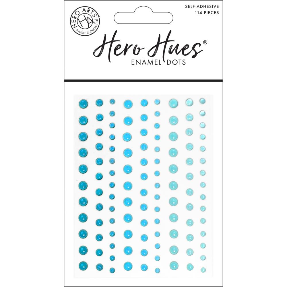 Hero Arts Hero Hues Enamel Dots - Translucent Aquas 