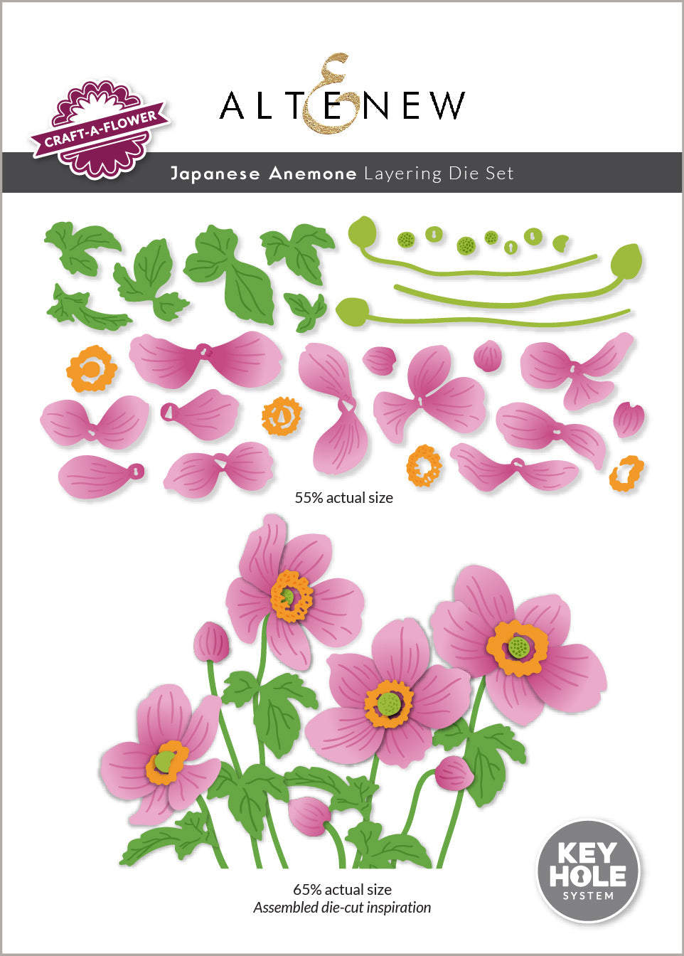 Altenew - Craft-A-Flower: Japanese Anemone Layering Die Set 