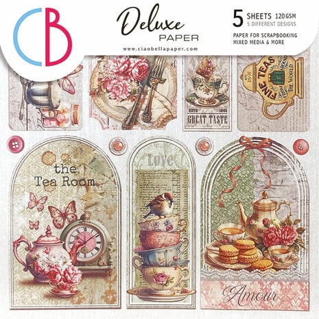 Ciao Bella -Timeless Moments 6x6 Inch Deluxe Paper Silver (5pcs) 