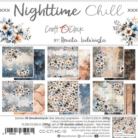 Craft O'Clock - Nighttime Chill 6x6 Inch Paper Set