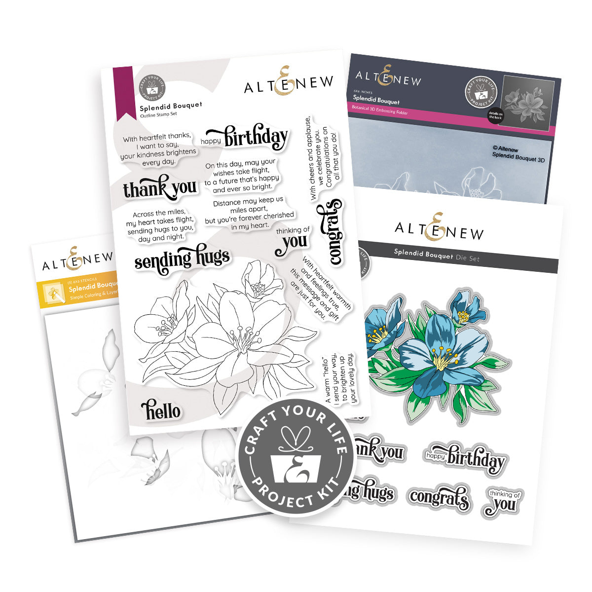 Altenew - Craft Your Life Project Kit: Splendid Bouquet 