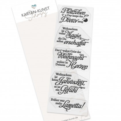 Karten-Kunst Clear Stamps KK-0272 - Weise Worte zu Weihnachten 2