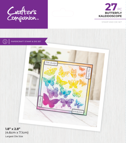 Crafter's Companion - Butterfly Kaleidoscope Stamp & Die