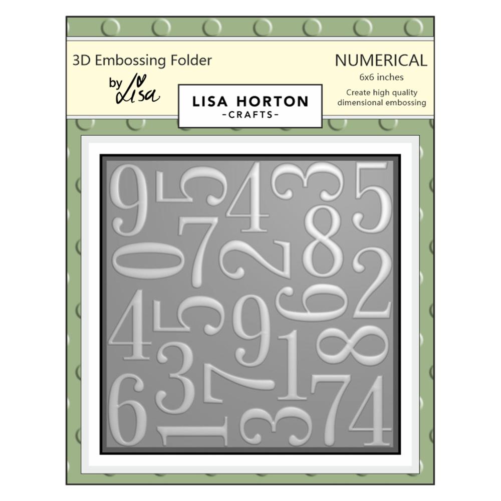 Lisa Horton Crafts Embossing Folder - Numberical