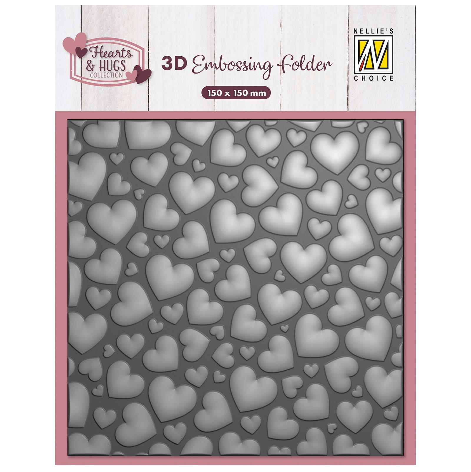 Nellie's Choice • Nellie's Choice • 3D Embossing Folder Pop Up Hearts