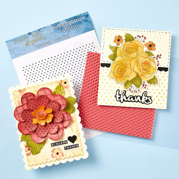 Stampers Anonymous - Wendy Vecchi Background Stamp - Polka Dots