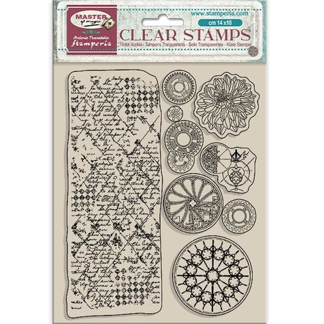 Stamperia- Master of Magic Clear Stamps Border and Circles 