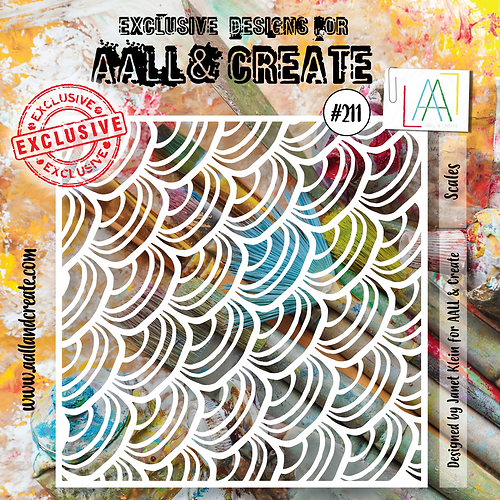 AALL & Create - Stencil 6x6 Inch Scales