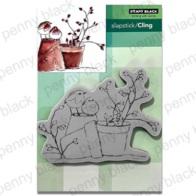 Penny Black - RESTING ( CLING RUBBER STAMP)4.62" x 3.38" 