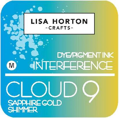 Lisa Horton Crafts Interference Ink Pad - Sapphire Gold Shimmer