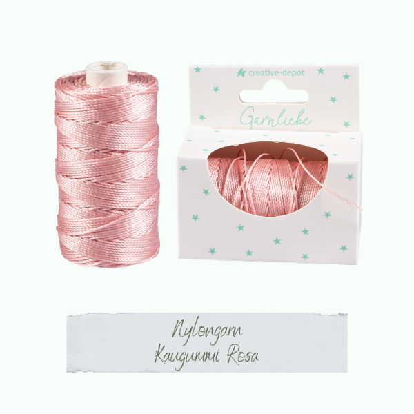 Creative Depot -  Nylongarn - Kaugummi Rosa - Garnliebe