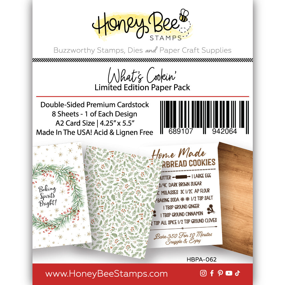 Honey Bee -  What's Cookin' - Limited Edition A2 Paper Pack