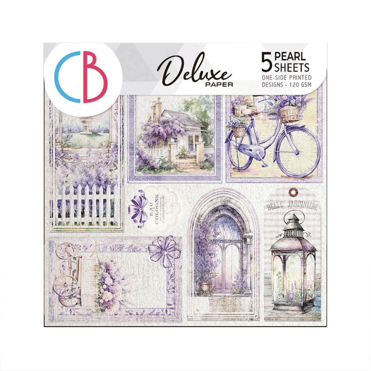 Ciao Bella - DELUXE MORNING IN PROVENCE PEARL PAPER 6"X6" 5/PKG