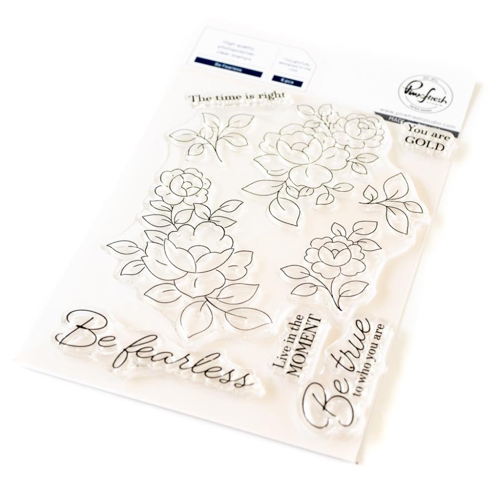 Pinkfresh Studio Clear Stamp Set 4"X6" - Be Fearless