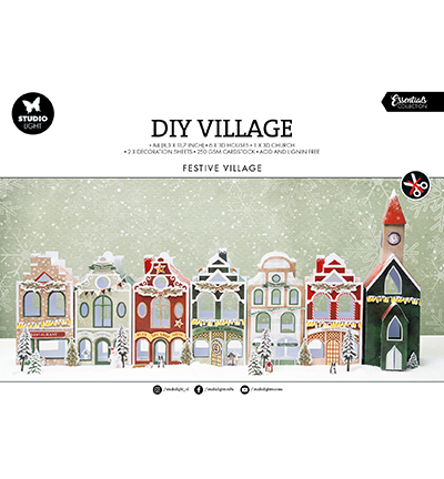 Studio Light Die-cut Paper Pad DIY Village Festive Village Essentials nr.237