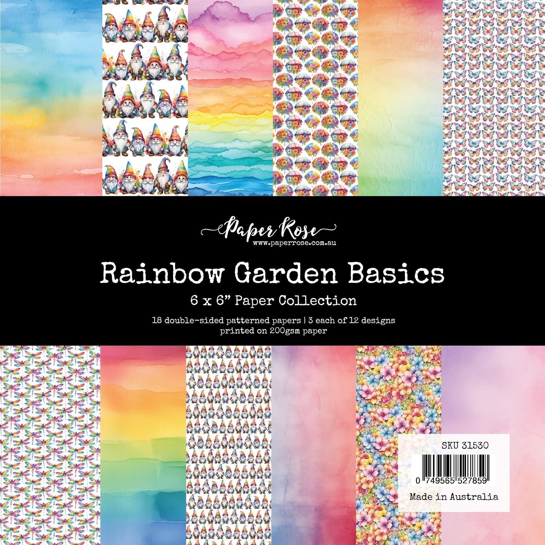 Rainbow Garden Basics 6x6 Paper Collection