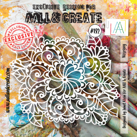 AALL & Create - Stencil 6x6 Inch Nosegay