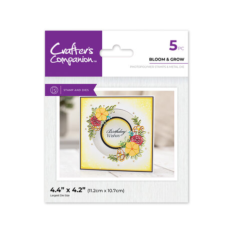 CC - Floral Aperture Stamps & Dies Bloom & Grow