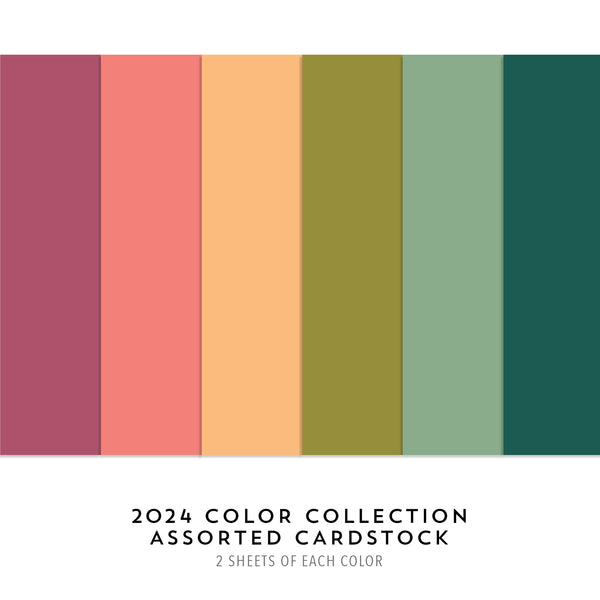 Concord & 9th - 2024 Color Collection Assorted Cardstock Pack (6 colors)