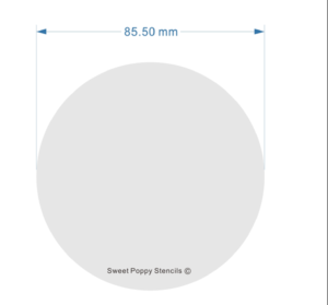 Sweet Poppy Stencil: Aperture Circle Infill