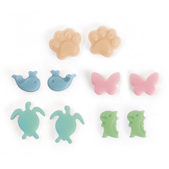 Mini silicone molds for jewelry - Animals (5 pcs)