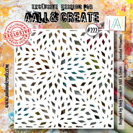 AALL & Create - Stencil 6x6 Inch Jewelled Prismatics