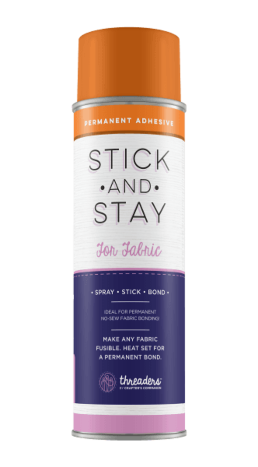 Stick and Stay Adhesive For Fabric - Orange Can