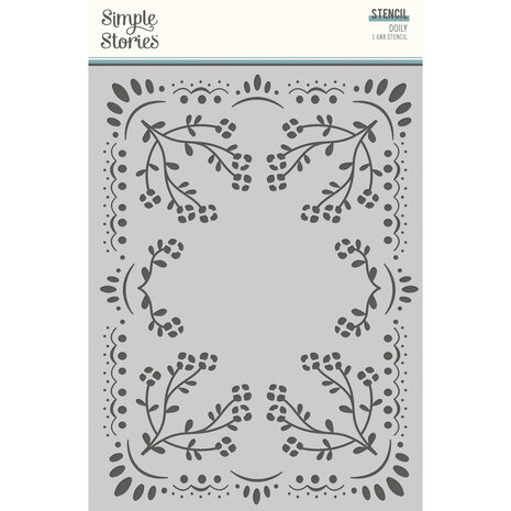 Simple Stories - Remember Stencil Doily