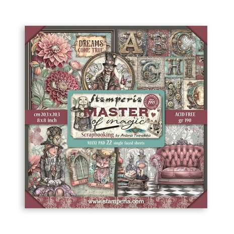 Stamperia - Master of Magic 8x8 Inch Paper Pack Maxi (Single Face)