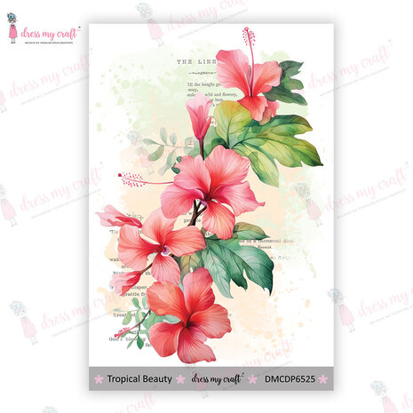 Dress My Craft - Transfer Me Mini Tropical Beauty