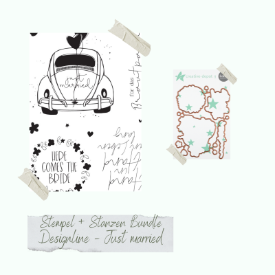 Creative Depot -  Bundle - Designline - Just married - Stempelset & Stanzen 