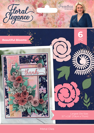 Crafter's Companion - Floral Elegance Metal Die Beautiful Blooms