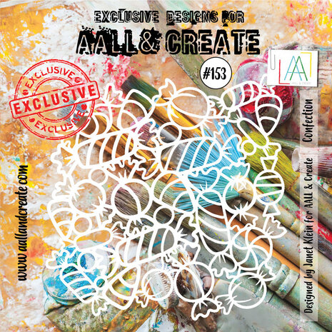AALL & Create - Stencil 6x6 Inch Confection