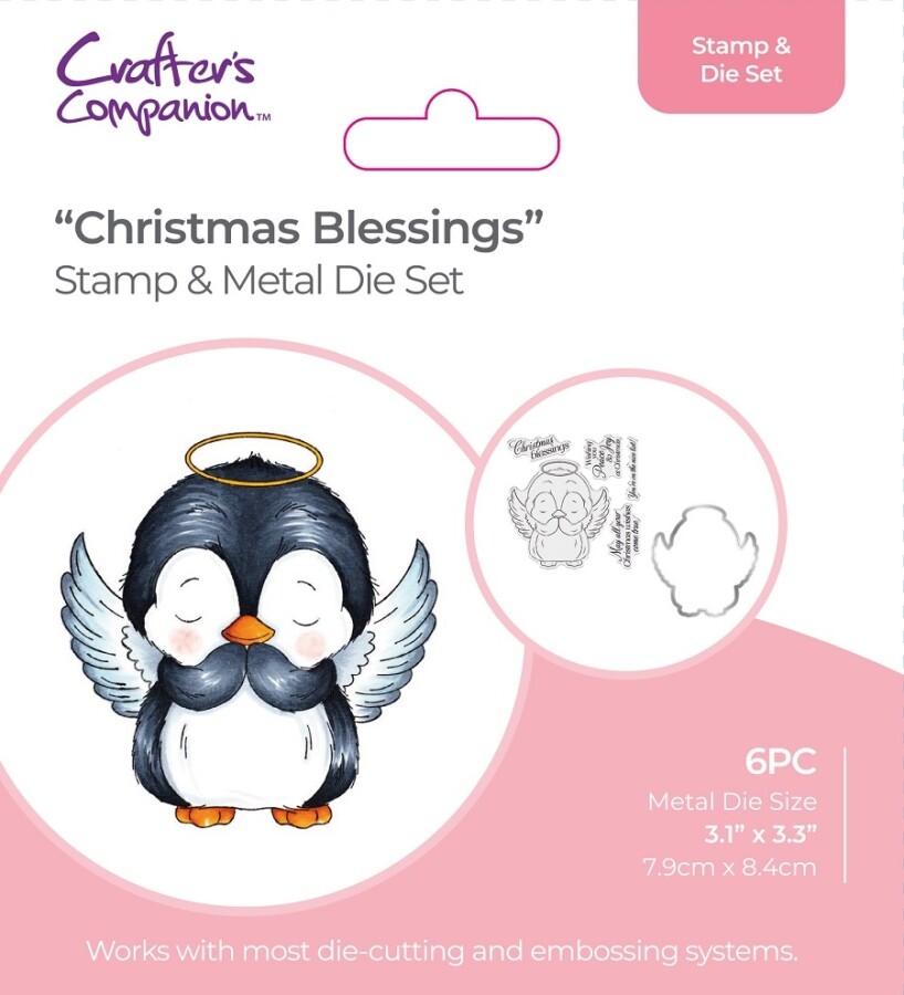 CC - Clearstamp - Cute Penguin - Christmas Blessings