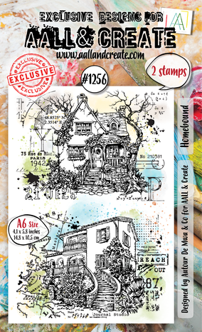 AALL & Create - Whimsy Dwellings A6 Stamp Set Homebound