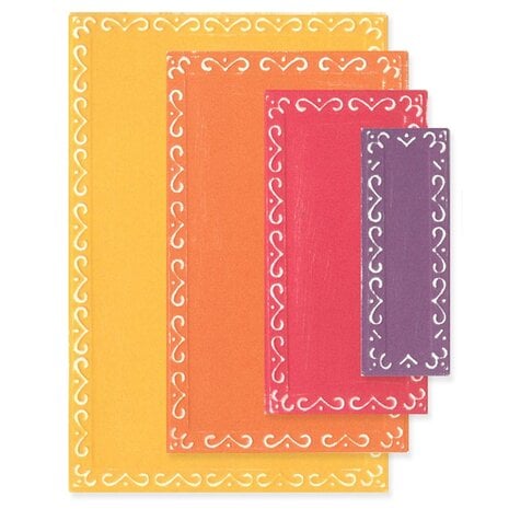 Sizzix • Framelits by Stacey Park anciful Framelits Renee Deco Rectangles (9pcs)