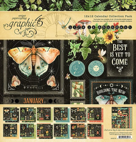 Graphic 45 - Life is Abundant 12x12 Inch Collection Pack with Stickers