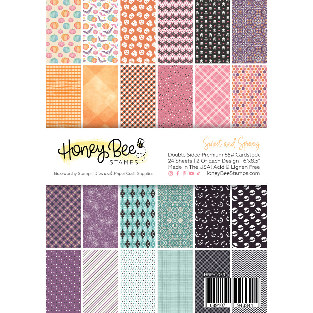 Honey Bee - Sweet & Spooky Paper Pad 6x8.5 - 24 Double Sided Sheets