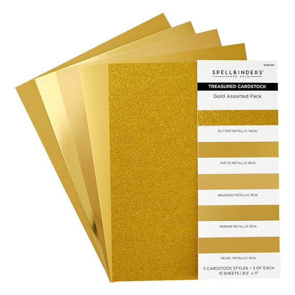 Spellbinders - Gold Assortment Treasured Cardstock