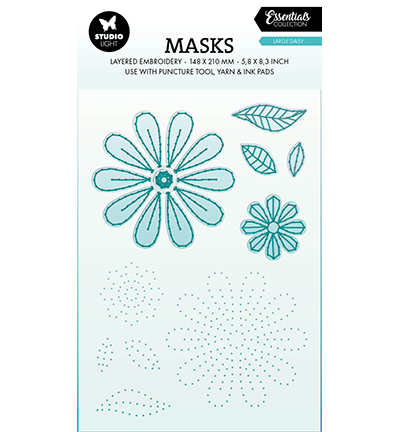 SL Mask - Embroidery, Large Daisy Essentials nr.344