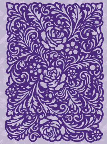 Dawn Bibby - Gothic Romance Stencil Rose Damask