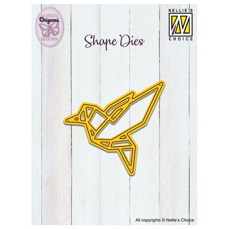 Nellies Snellen - Shape Die Origami Bird