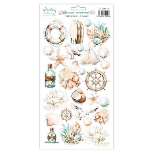 Mintay 6 x 12 Paper Stickers - Coastal Memories - Elements