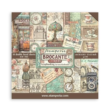 Stamperia - Brocante Antiques 12x12 Inch Paper Pack