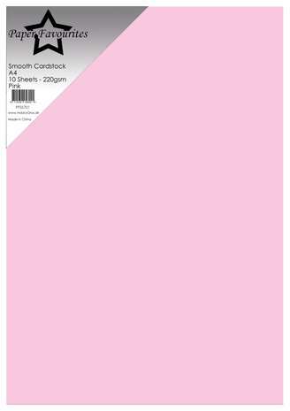 Paper Favourites - Pink A4 Smooth Cardstock