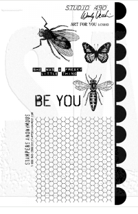 Studio 490 Wendy Vecchi Cling Mount Stamps: Art For You