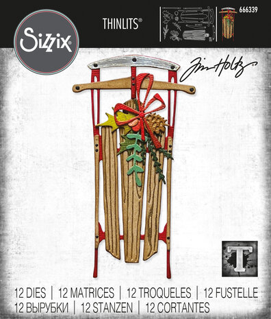 Sizzix Thinlits Die Set - Thinlits Die by Tim Holtz Vintage Sled (12pcs)