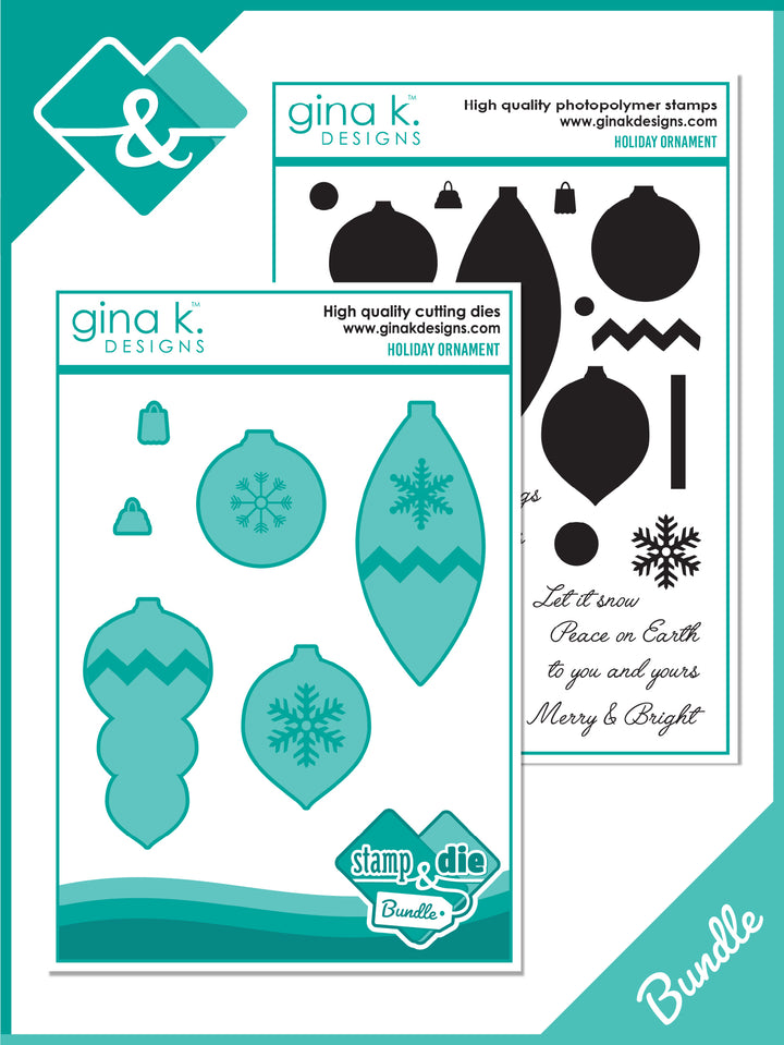 Gina K Designs - BUNDLE- Holiday Ornaments