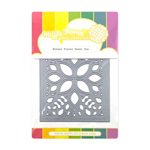 Waffle Flower Die - Winter Floral Panel Die