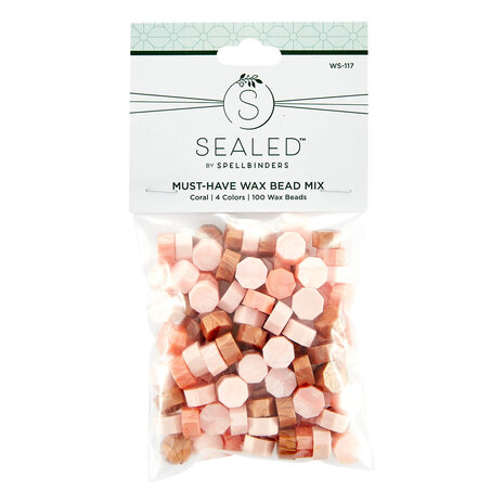 Spellbinders - Must-Have Wax Bead Mix Coral (100pcs)